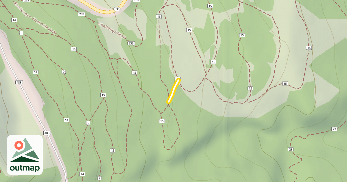 Map of Groomed Cross-country Trail