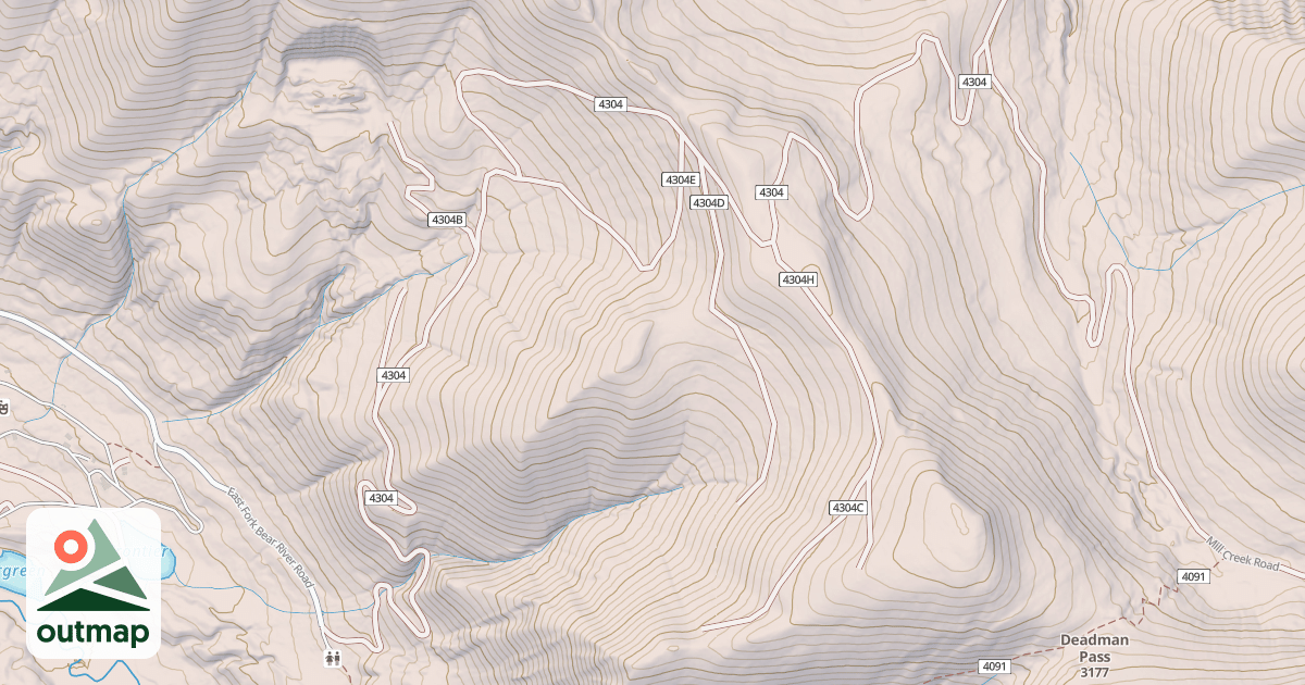 Map of DEADMAN SOUTH ATV