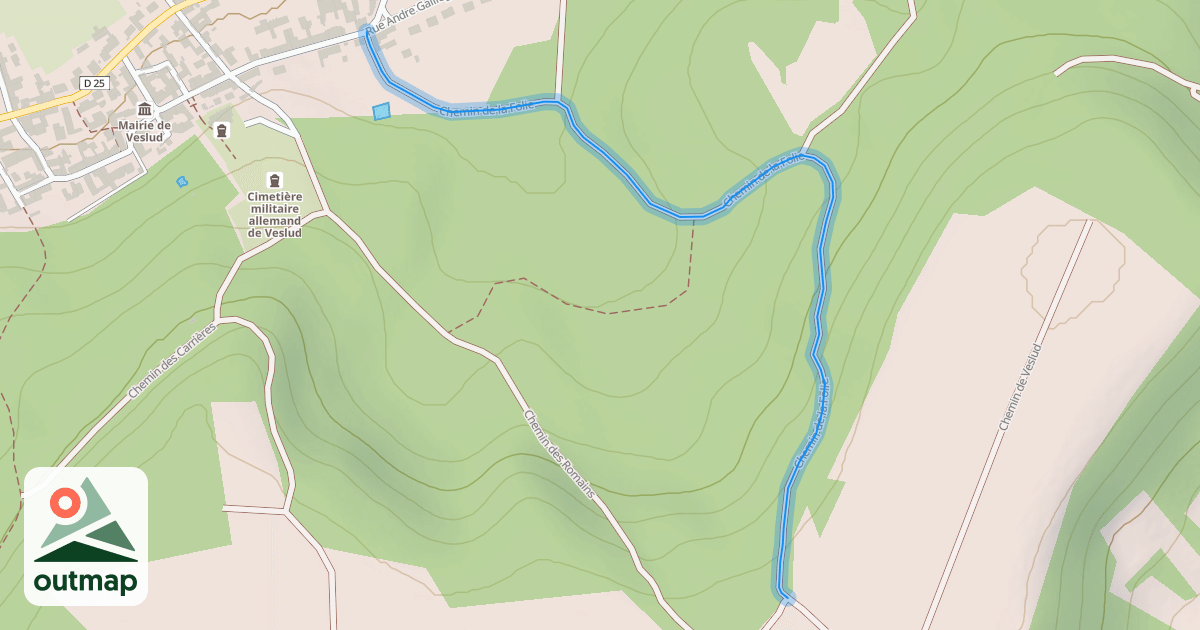 Map of Chemin de la Folie