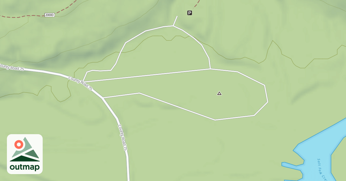 Map of SHORES LAKE CAMPGROUND LOOP
