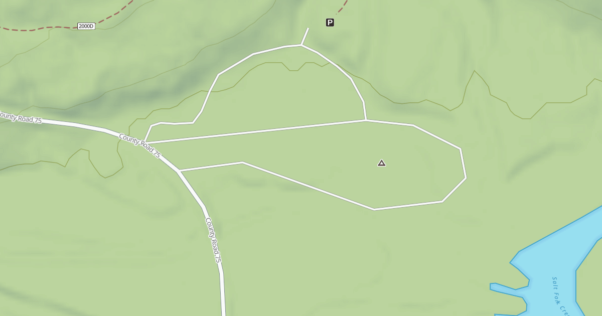 Map preview of SHORES LAKE CAMPGROUND LOOP