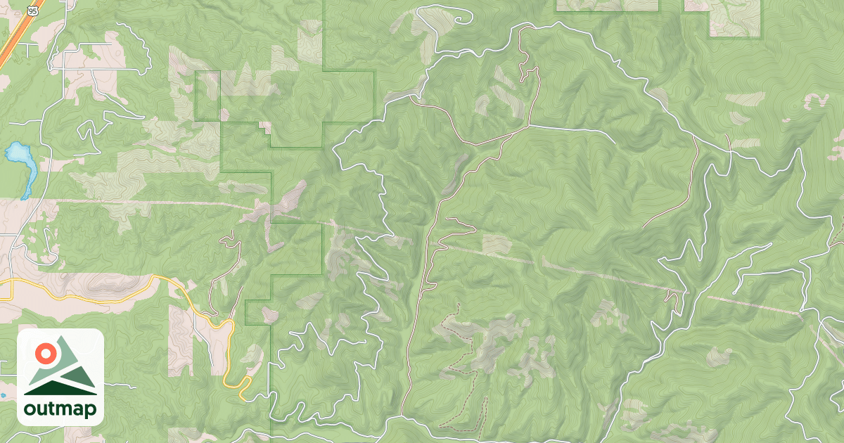 Map of HOLLISTER MOUNTAIN