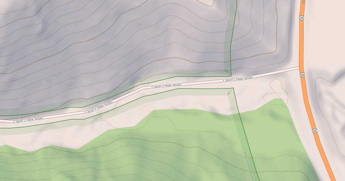 Map preview of CABIN CREEK