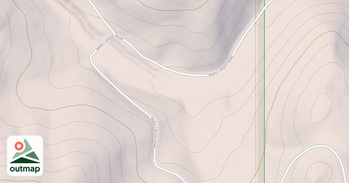 Map of BLACK CANYON