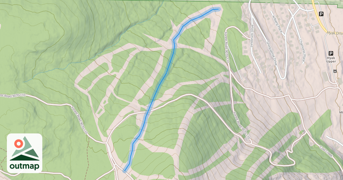 Map of Sarrah's Run