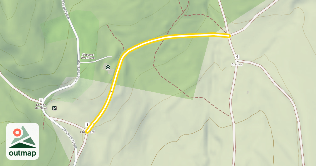 Map of Le Châtelard / Creusot