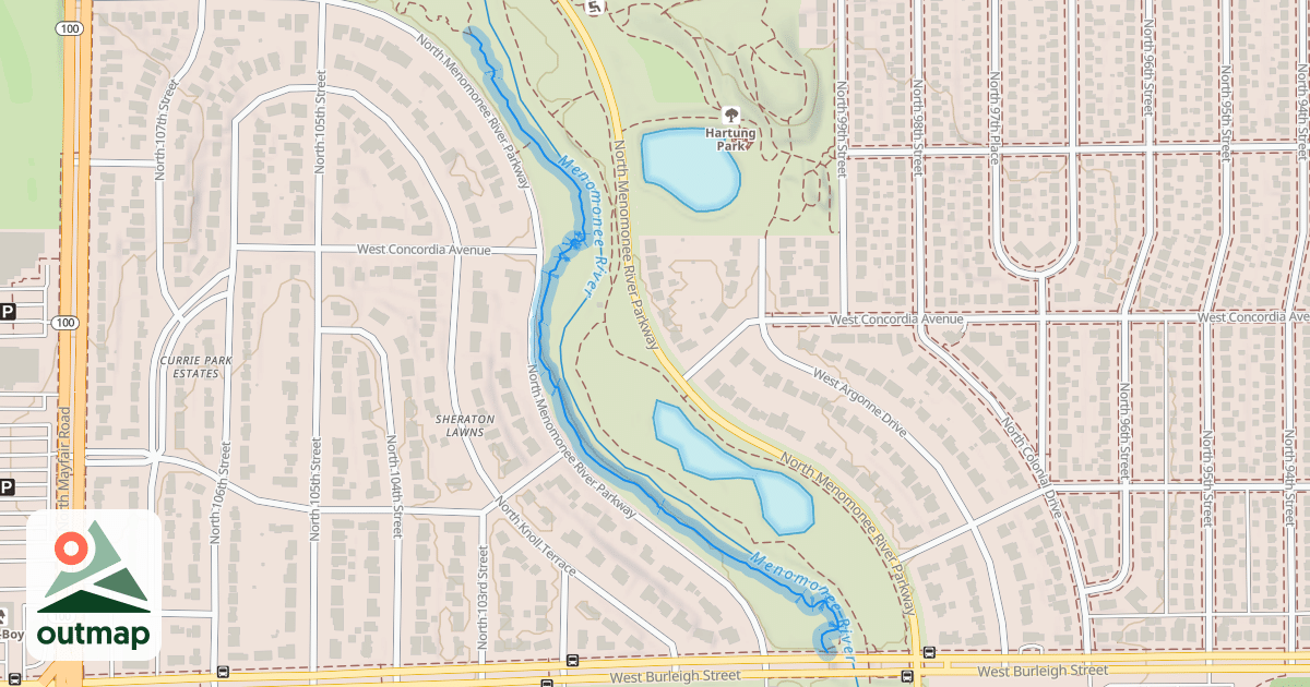 Map of Bubba's Woods Mountain Bike Trail