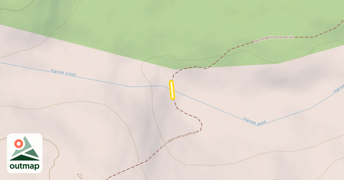 Map of Turnagain Pass Trail