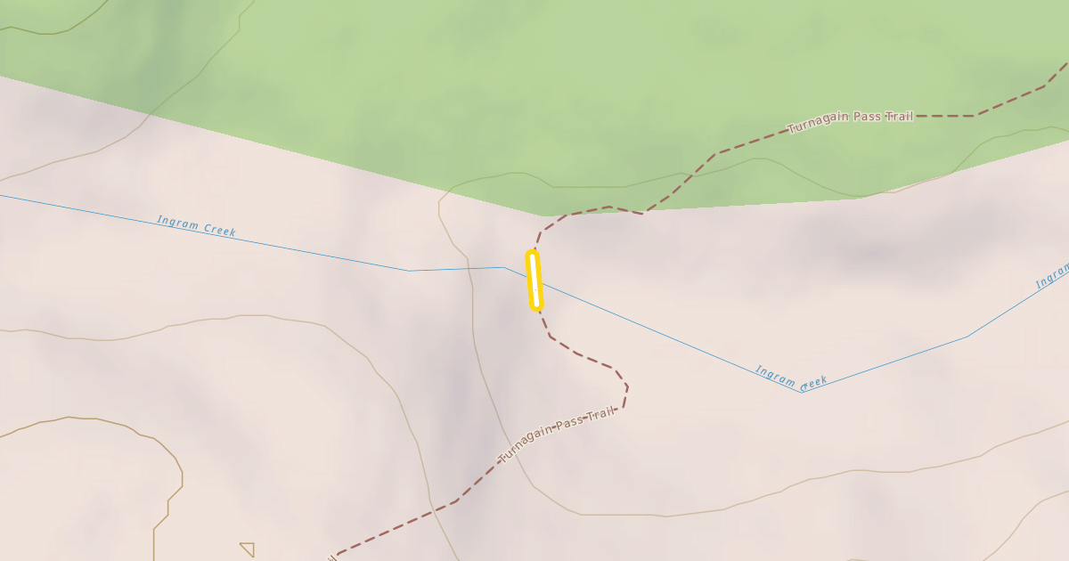 Map preview of Turnagain Pass Trail