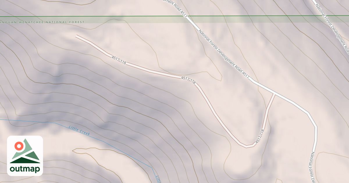 Map of LITTLE SPUR