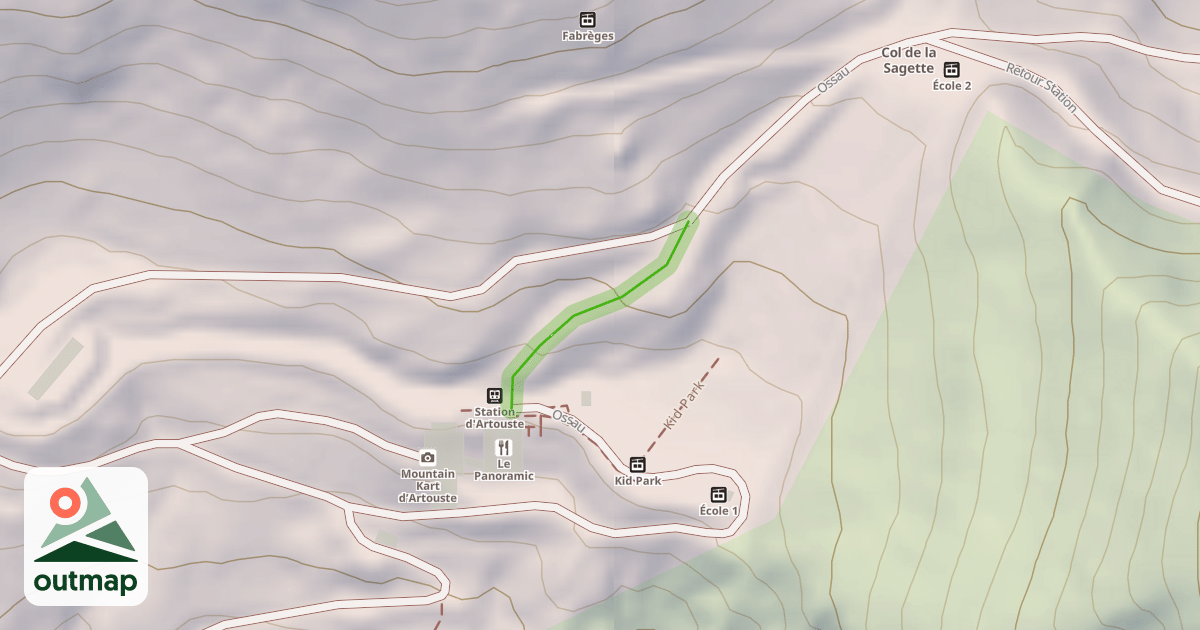 Map of Ossau
