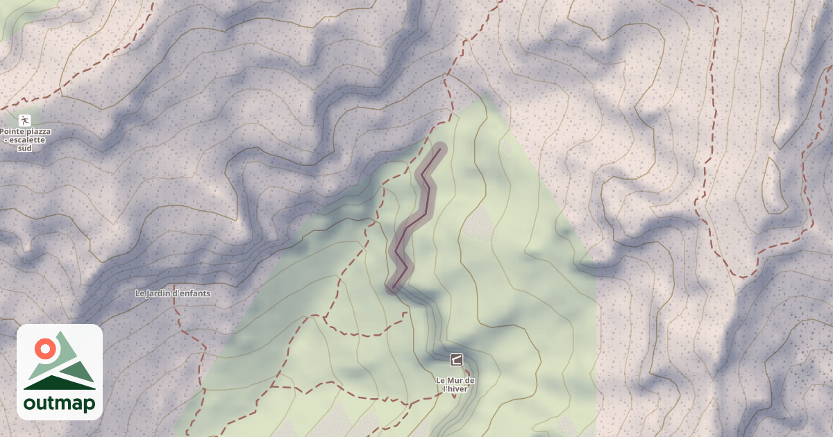 Map of Climbing Crag