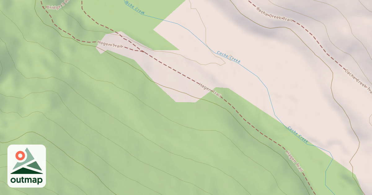Map of Cache Creek Snow