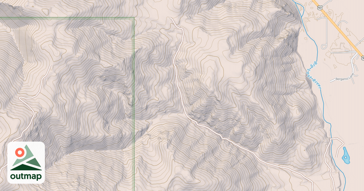 Map of Blaze Canyon