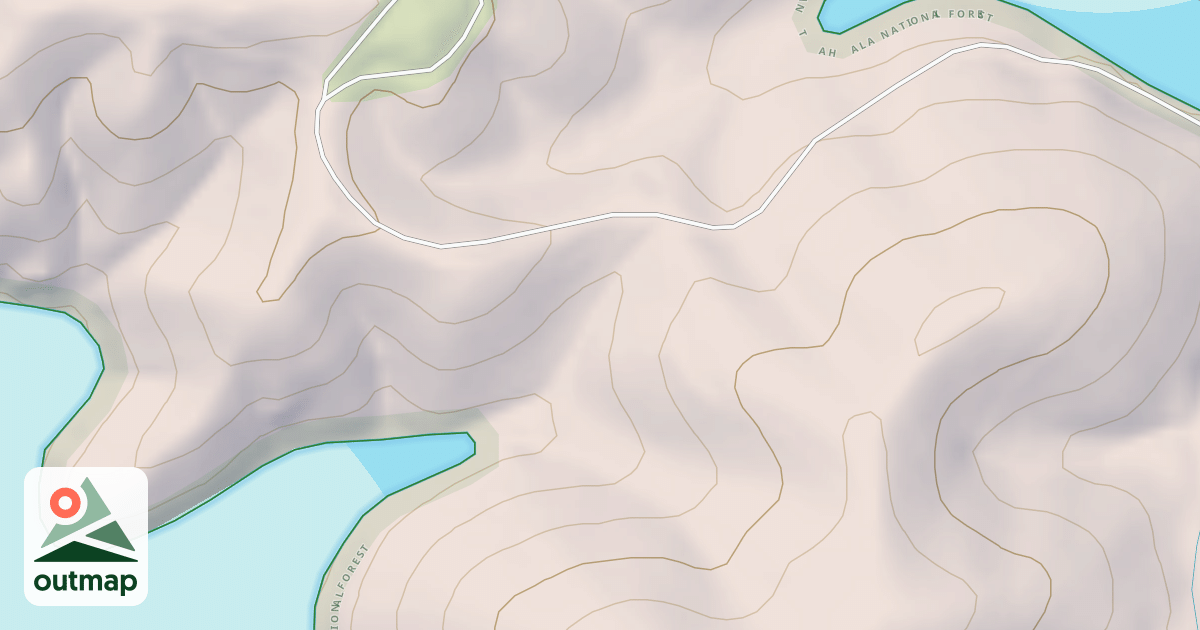 Map of OGREETA SPUR