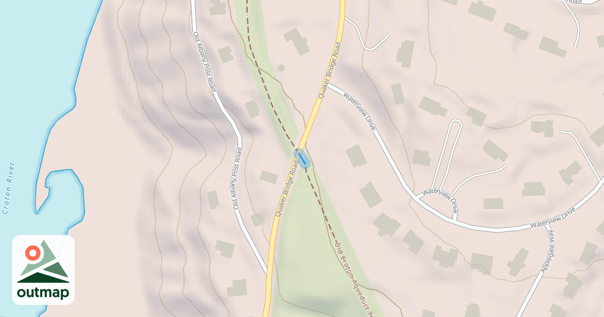 Map of Old Croton Aqueduct Trail
