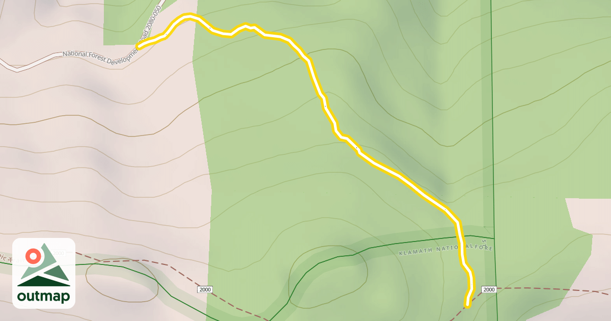 Map of Crest Loop Nordic