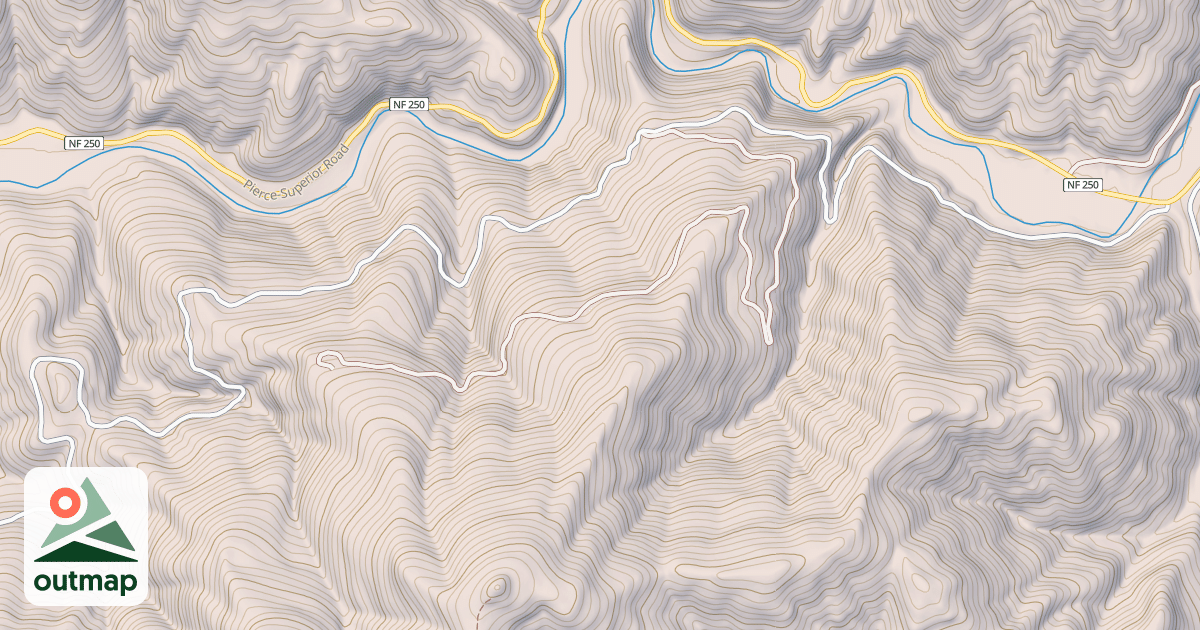 Map of COMET CREEK