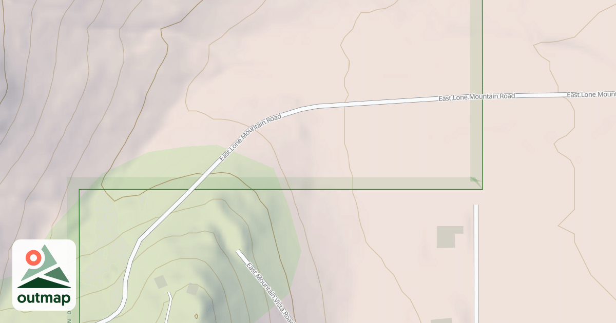 Map of LONE MOUNTAIN ROAD
