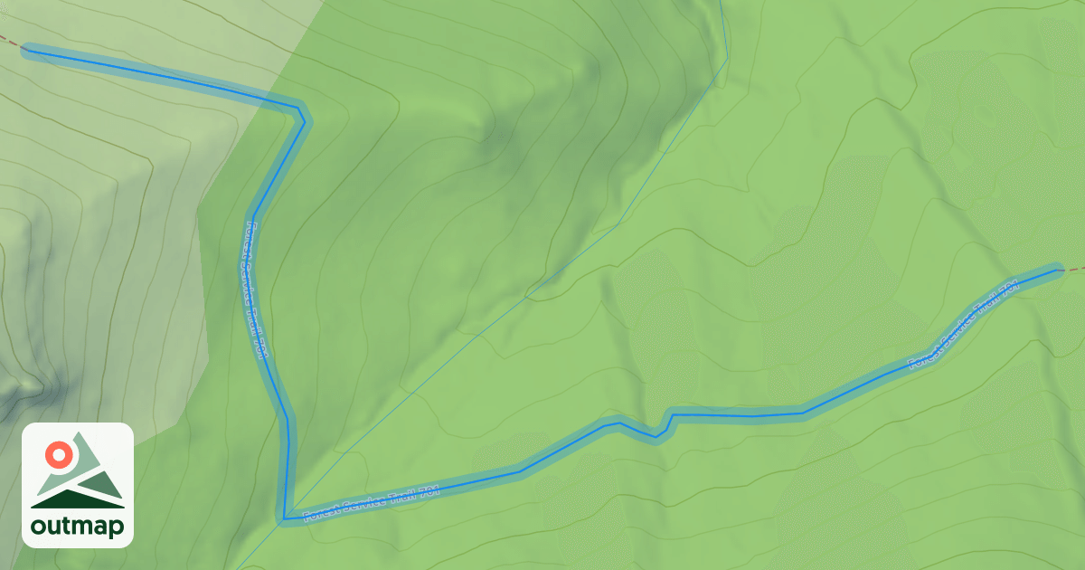 Map of Forest Service Trail 701