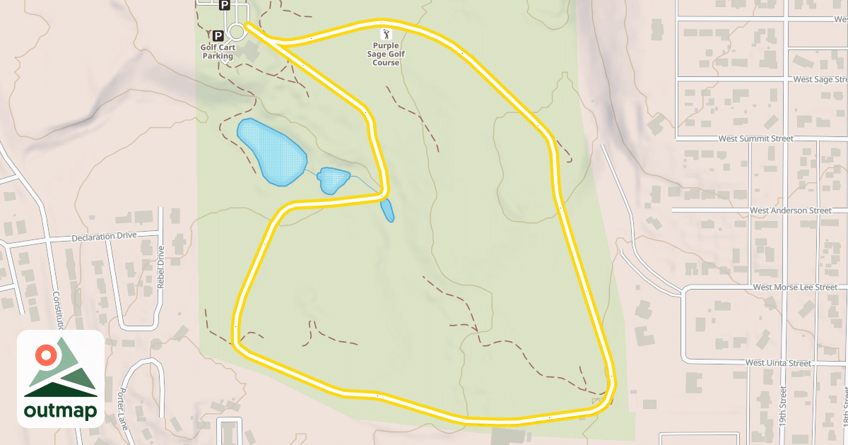 Map of Purple Sage Nordic Ski Track