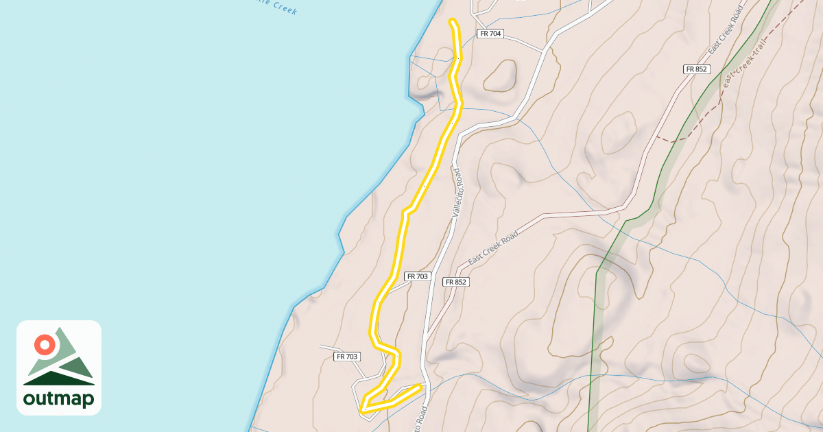 Map of Campgrounds Trail