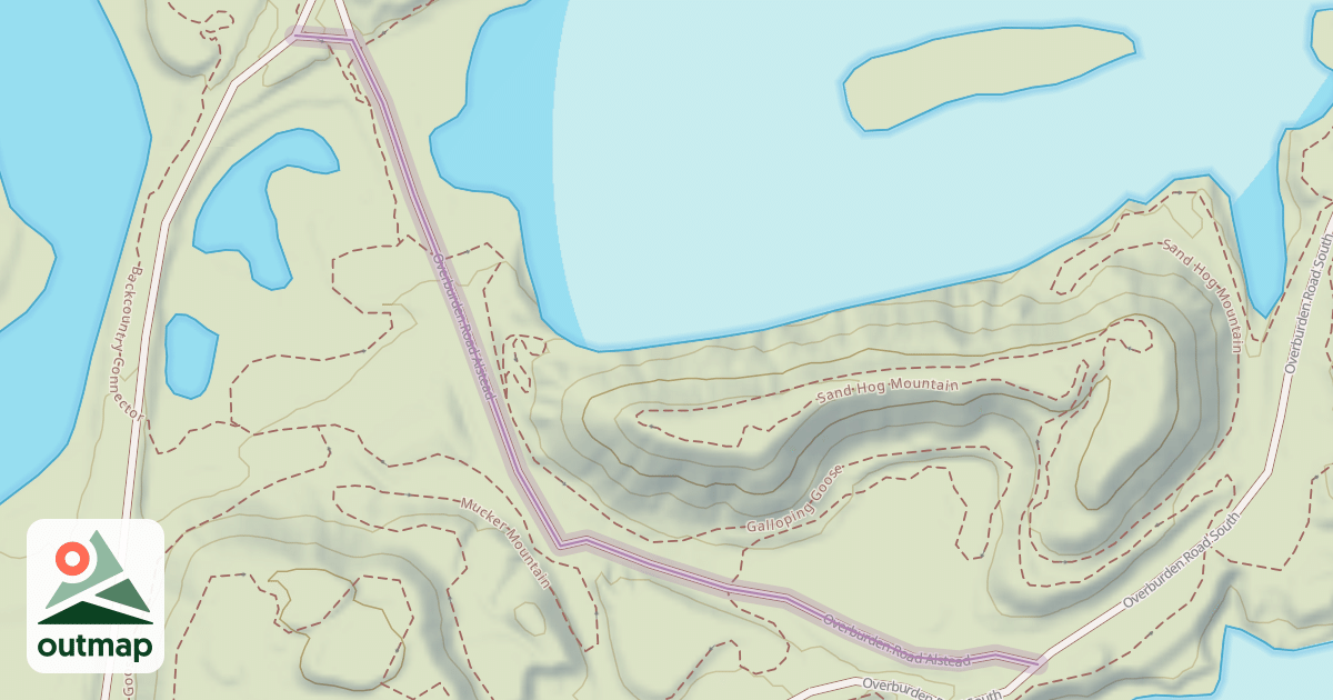 Map of Overburden Road Alstead