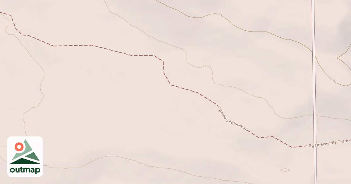 Map of Ogemaw Hills Trail