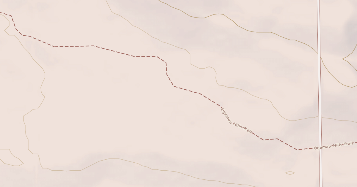 Map preview of Ogemaw Hills Trail
