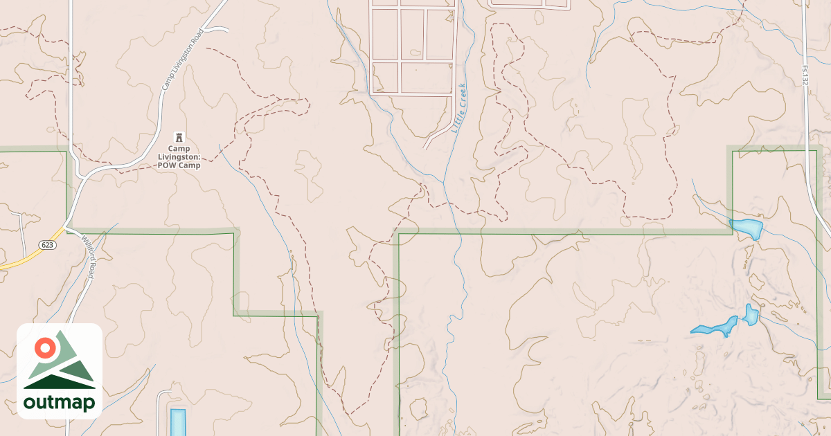 Map of Livingston Little Creek