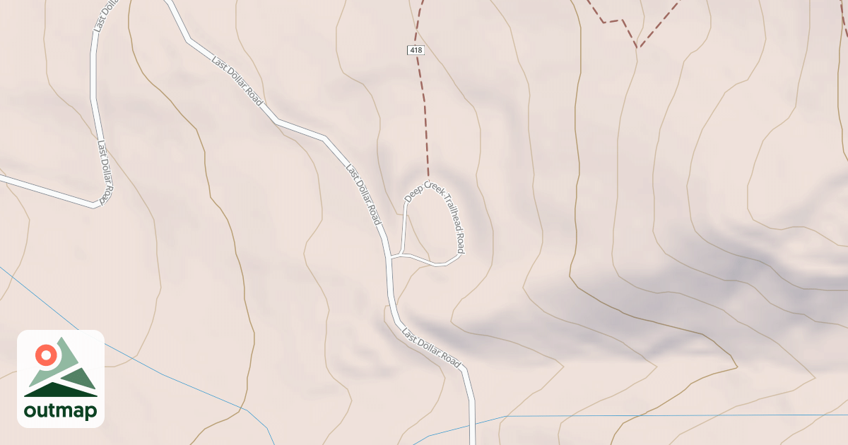Map of DEEP CREEK TRAILHEAD