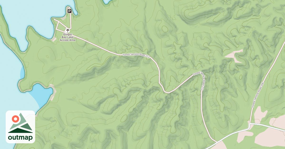 Map of GINGER RIDGE ROAD