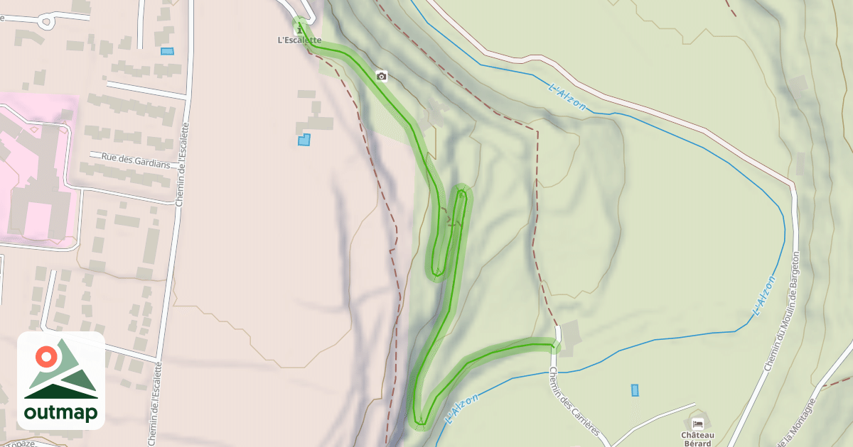 Map of Chemin des Carrières