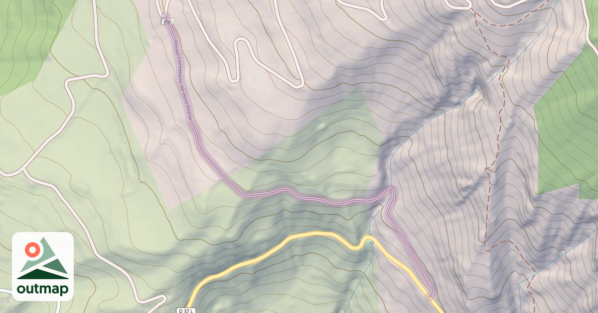 Map of Route Forestiere de Bois Durat