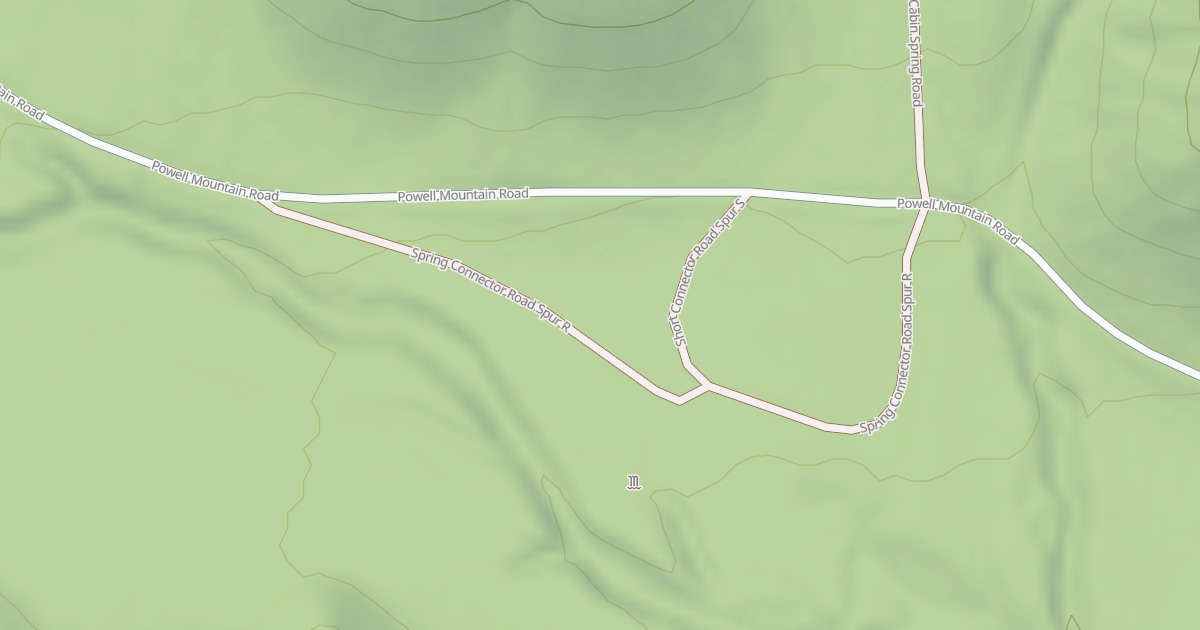 Map preview of SPRING CONNECTOR ROAD SPUR R