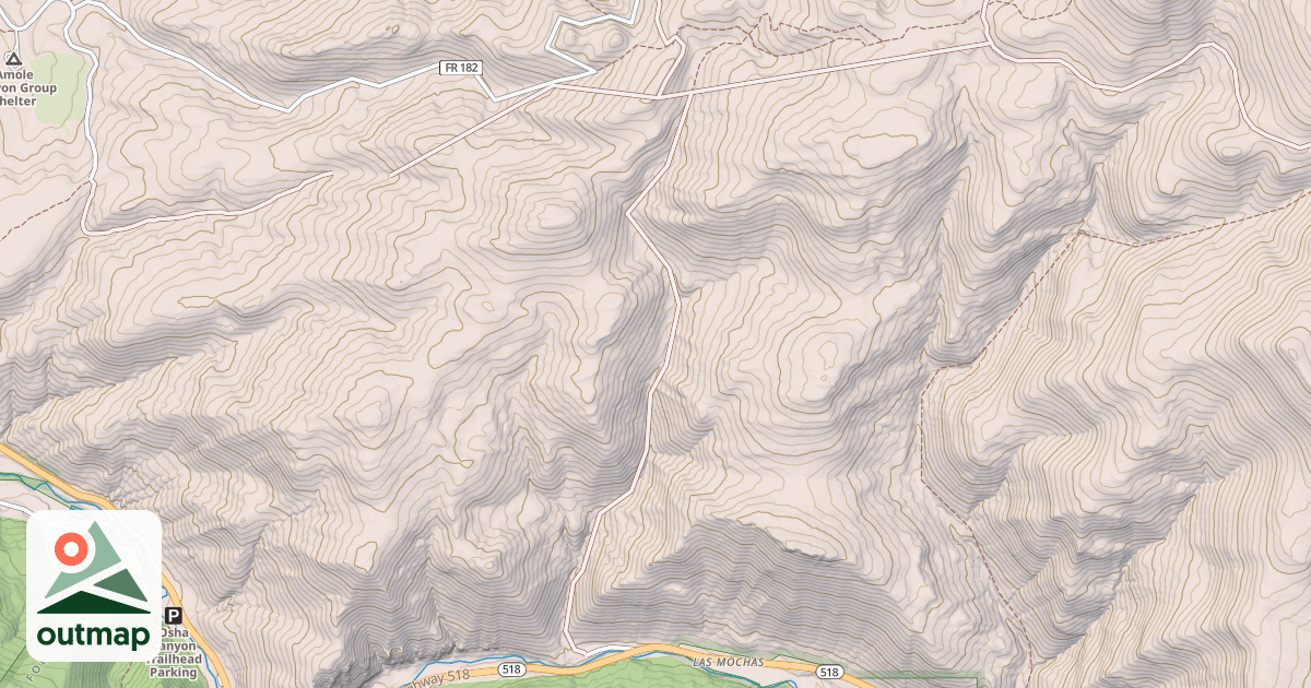 Map of MAES CANYON