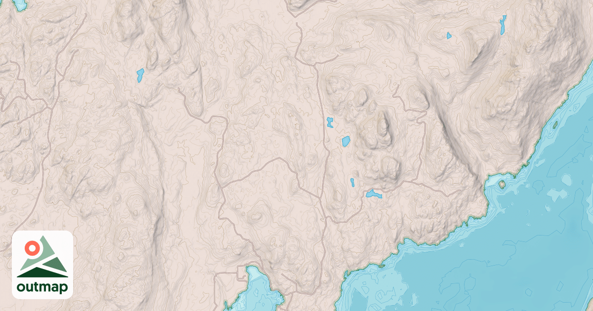 Map of EAST EDNA BAY TTF
