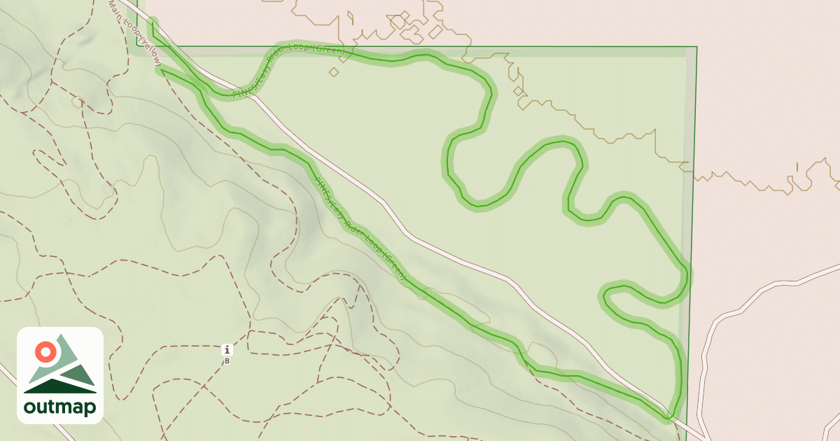 Map of PINES/Easy Rider Loop (Green)