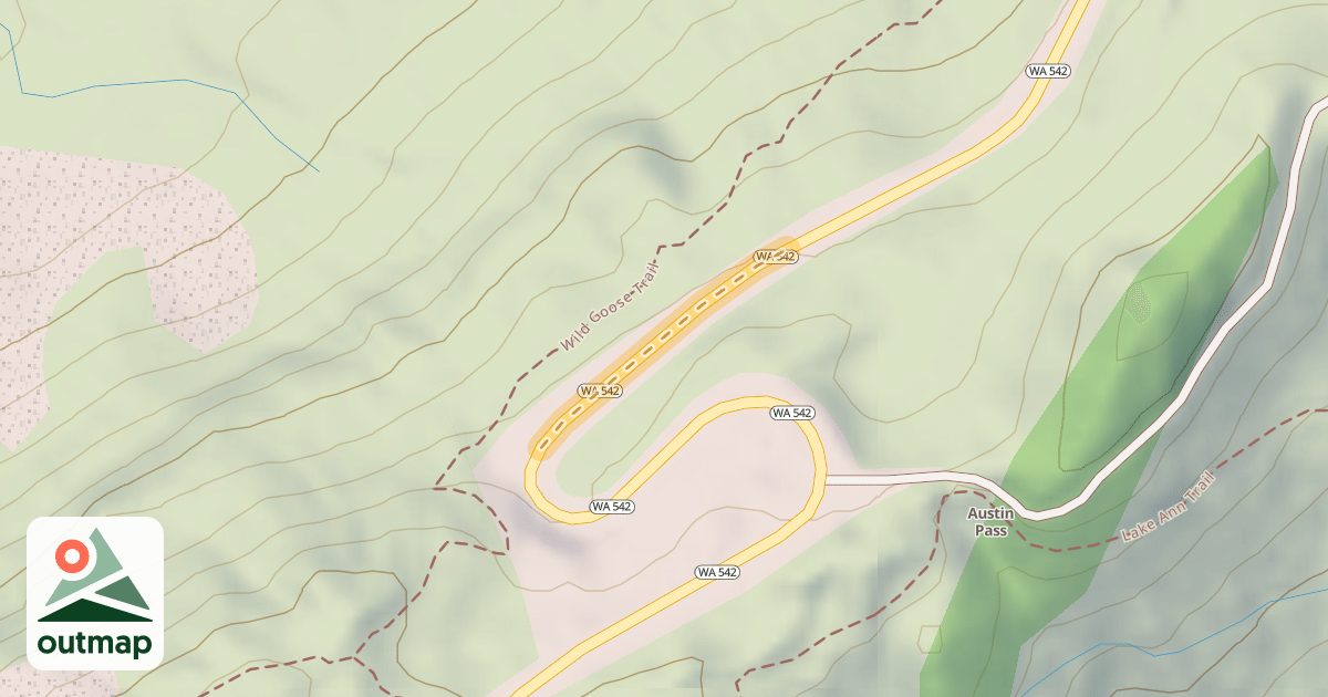 Map of Mount Baker Highway