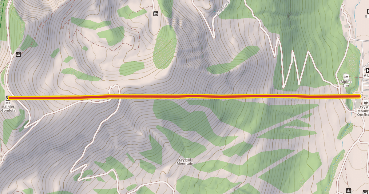 Map preview of Mt. Rainier Gondola