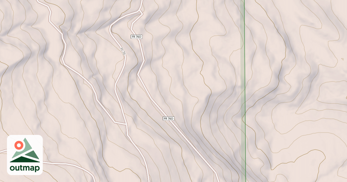 Map of USFS Motor Vehicle Use Map Roads {2C262689-ED75-4186-B3E2-7E8D7BBD0E0F}