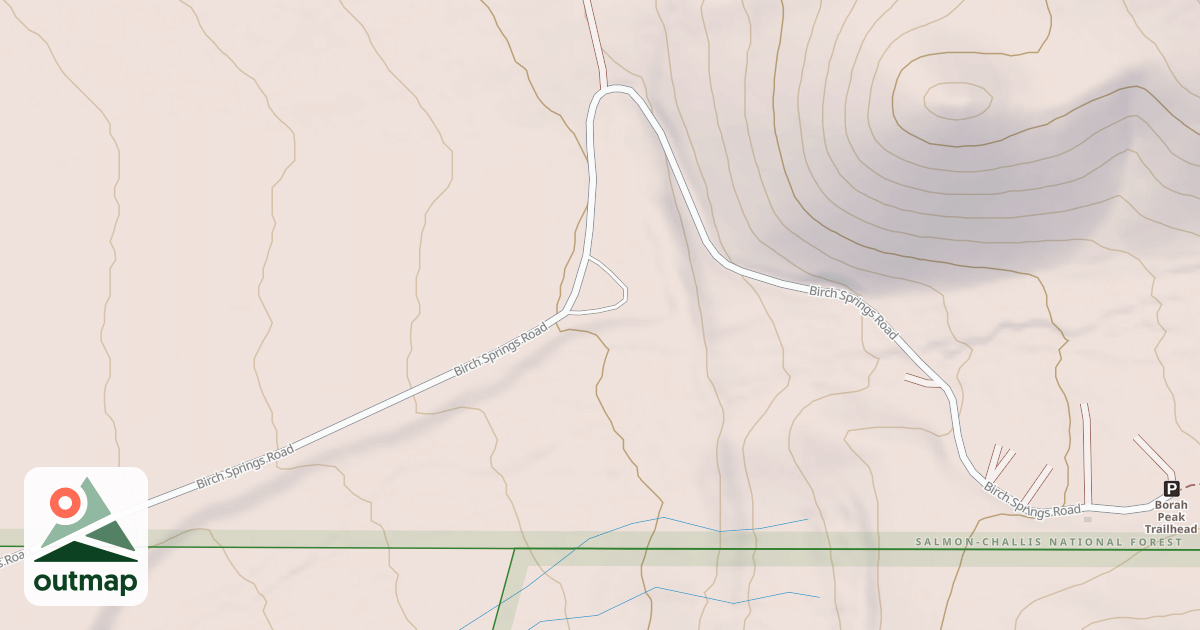 Map of BIRCH SPRINGS