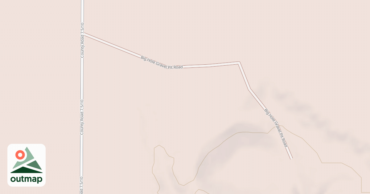 Map of BIG HOLE GRAVEL PIT