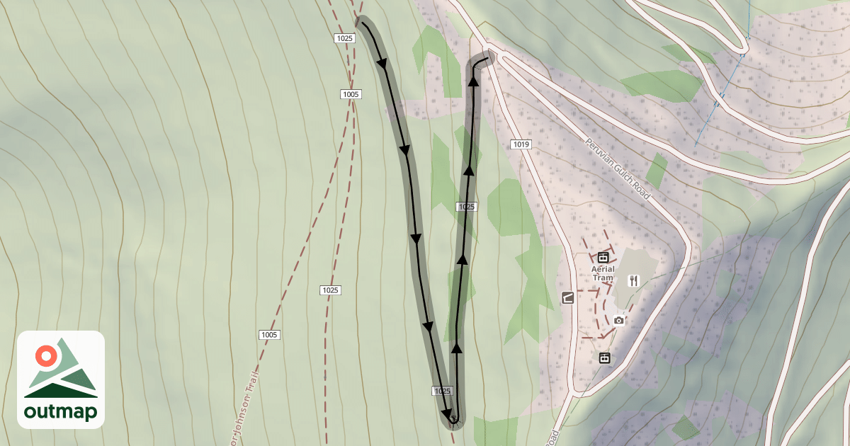Map of Big Mountain Trail