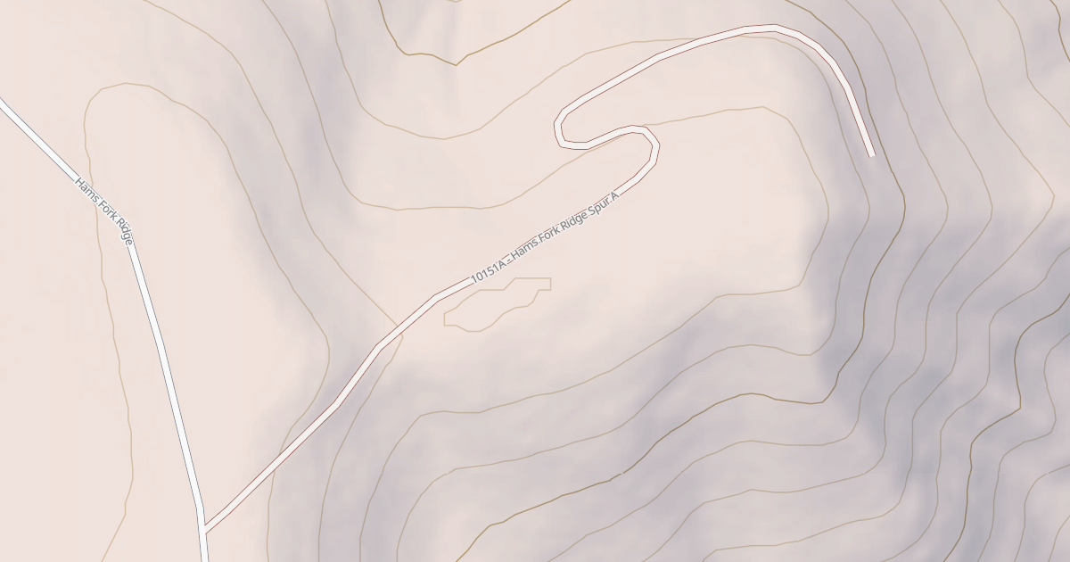 Map preview of HAMS FORK RIDGE SPUR A