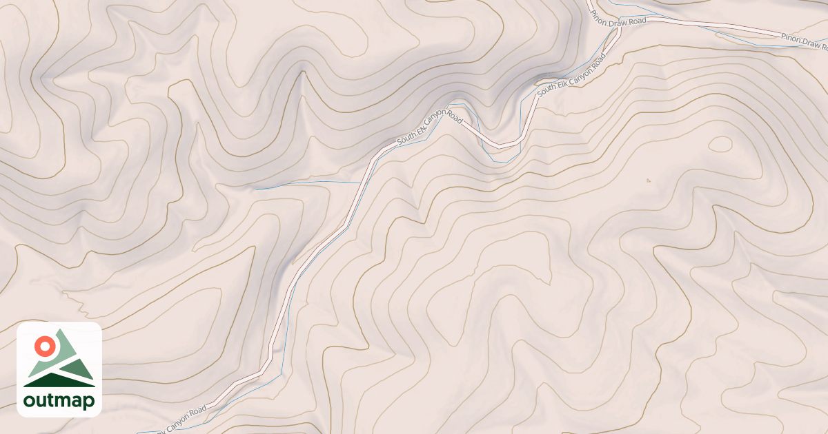 Map of SOUTH ELK CANYON