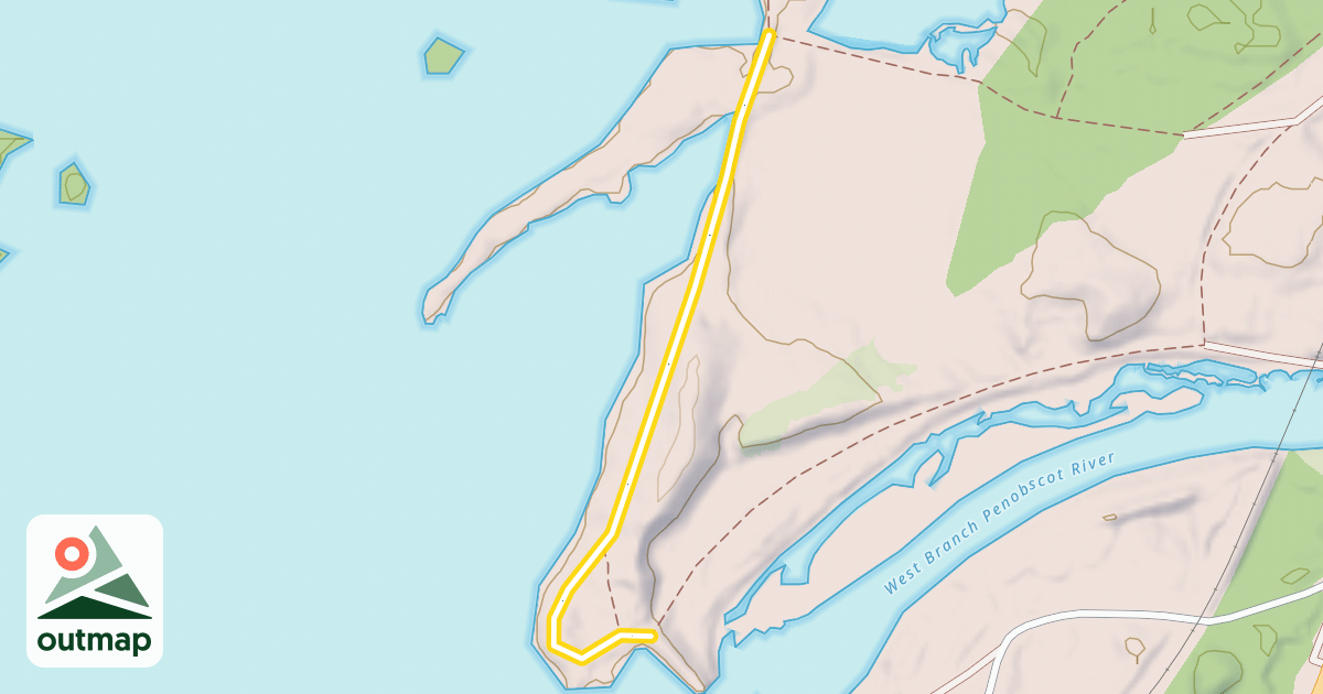 Map of North Twin Dam Loop