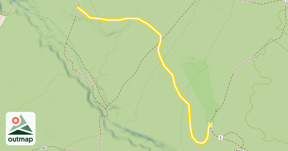 Map of Diagonal Trail