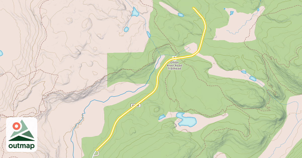 Map of Onion River Road