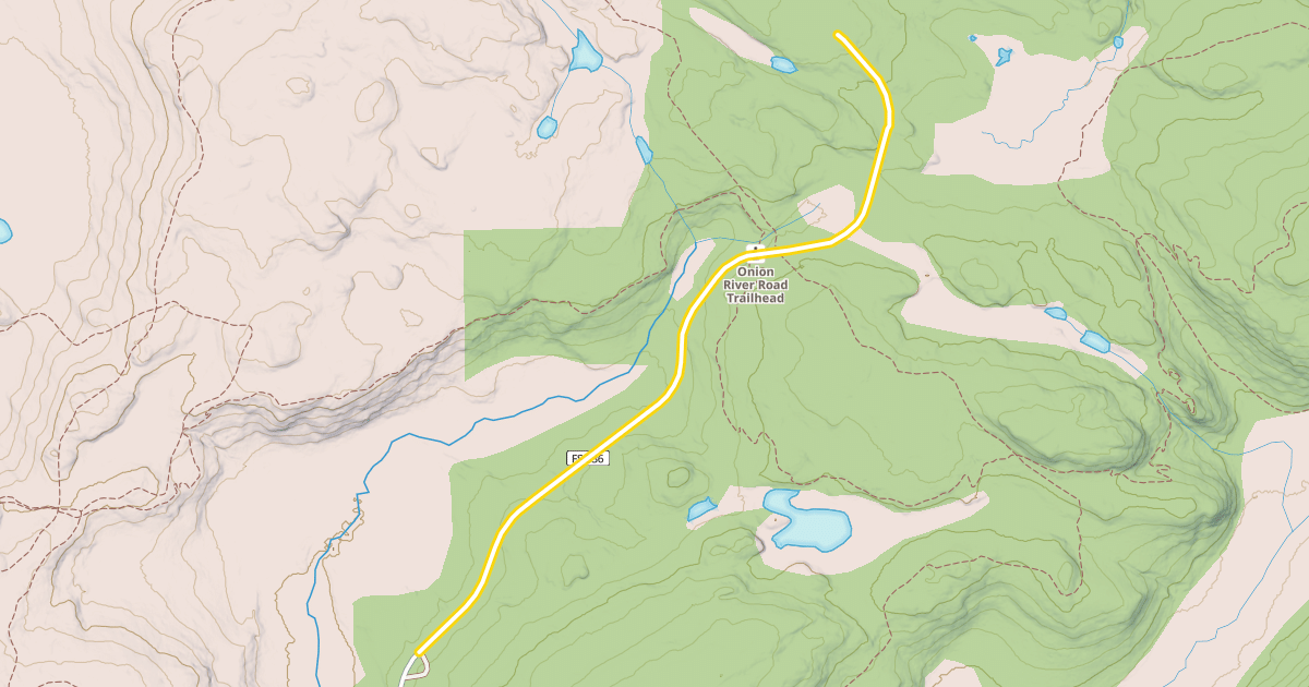 Map preview of Onion River Road